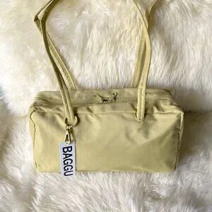 BAGGU | Bags | Nwt Baggu Regular Nylon Bowler Bag Butter | Poshmark